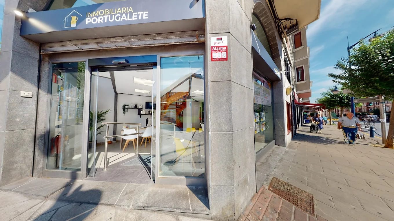 Fachada de la oficina de Inmobiliaria Portugalete